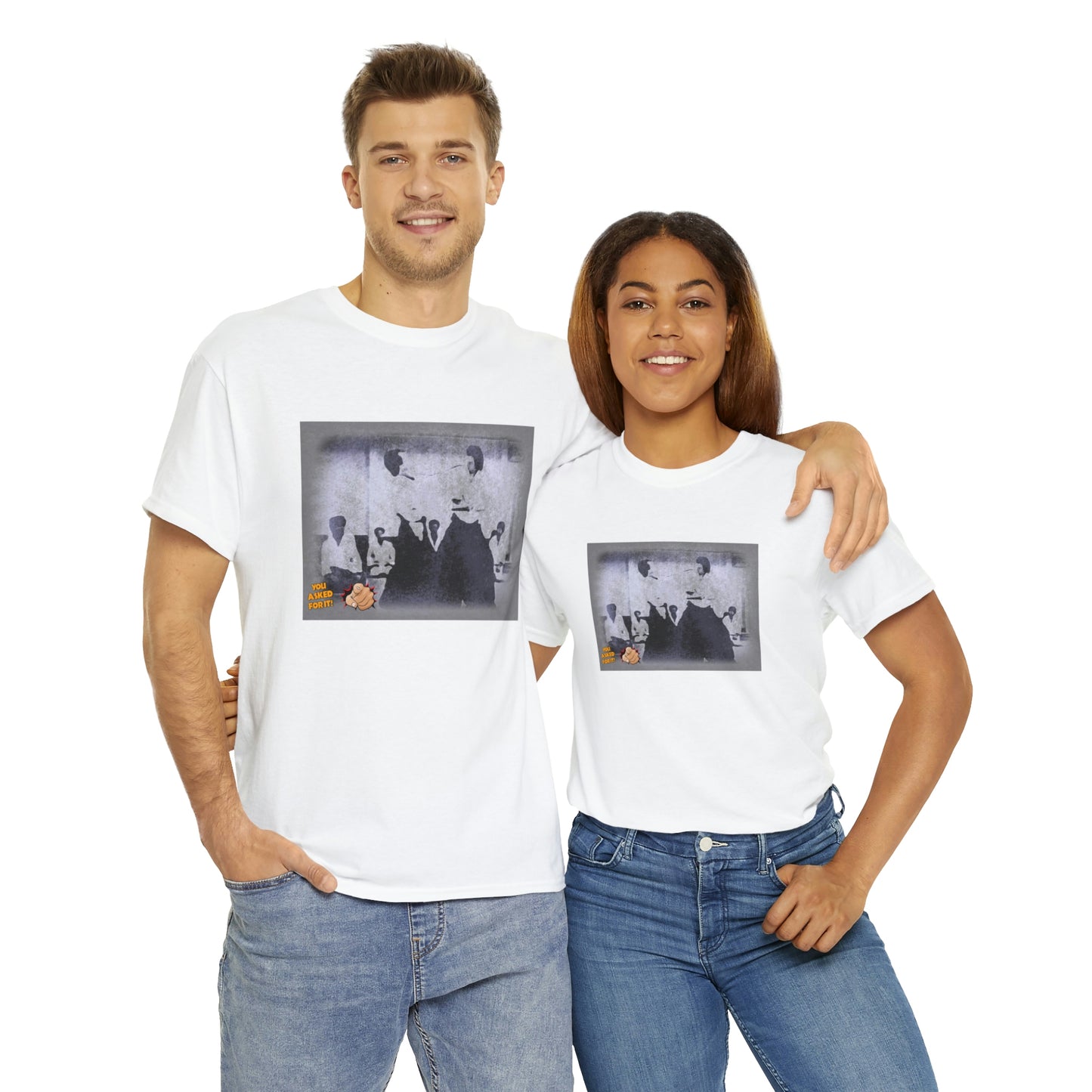 Aikido Stencil Style - Unisex Heavy Cotton Tee