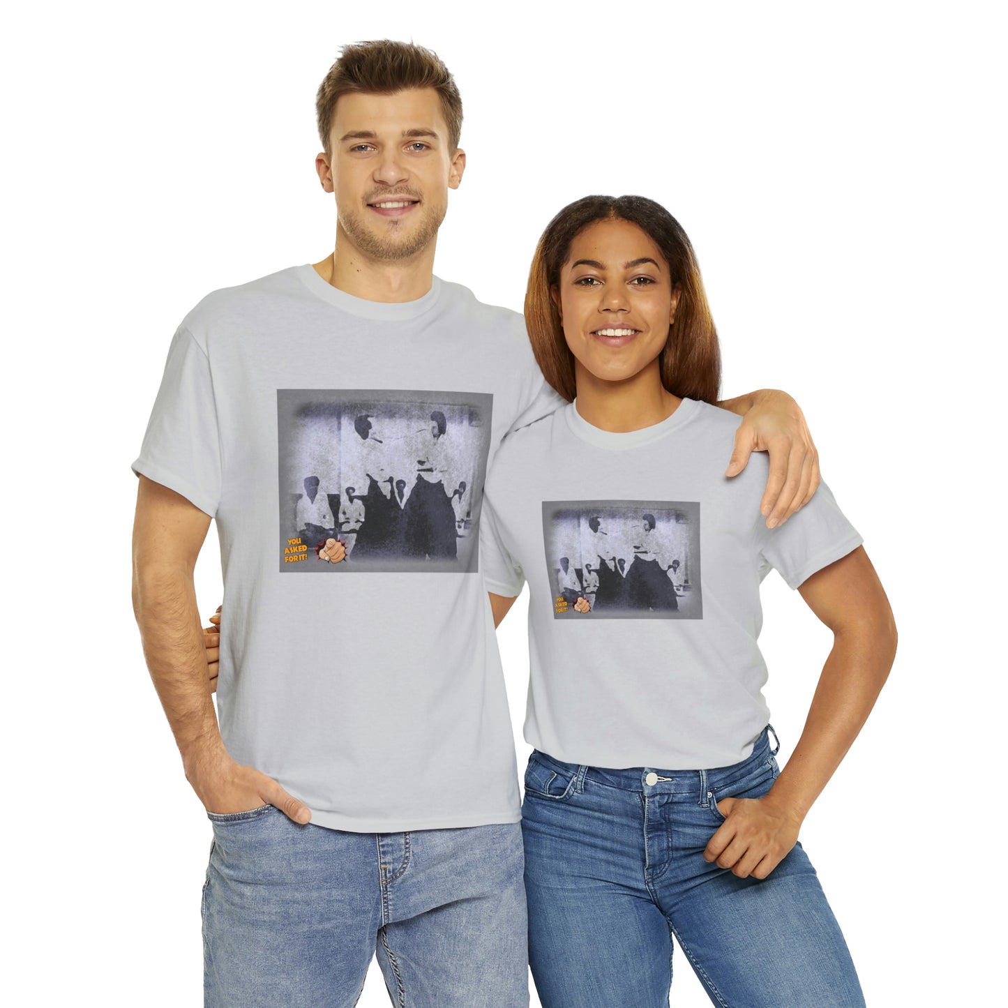Aikido Stencil Style - Unisex Heavy Cotton Tee