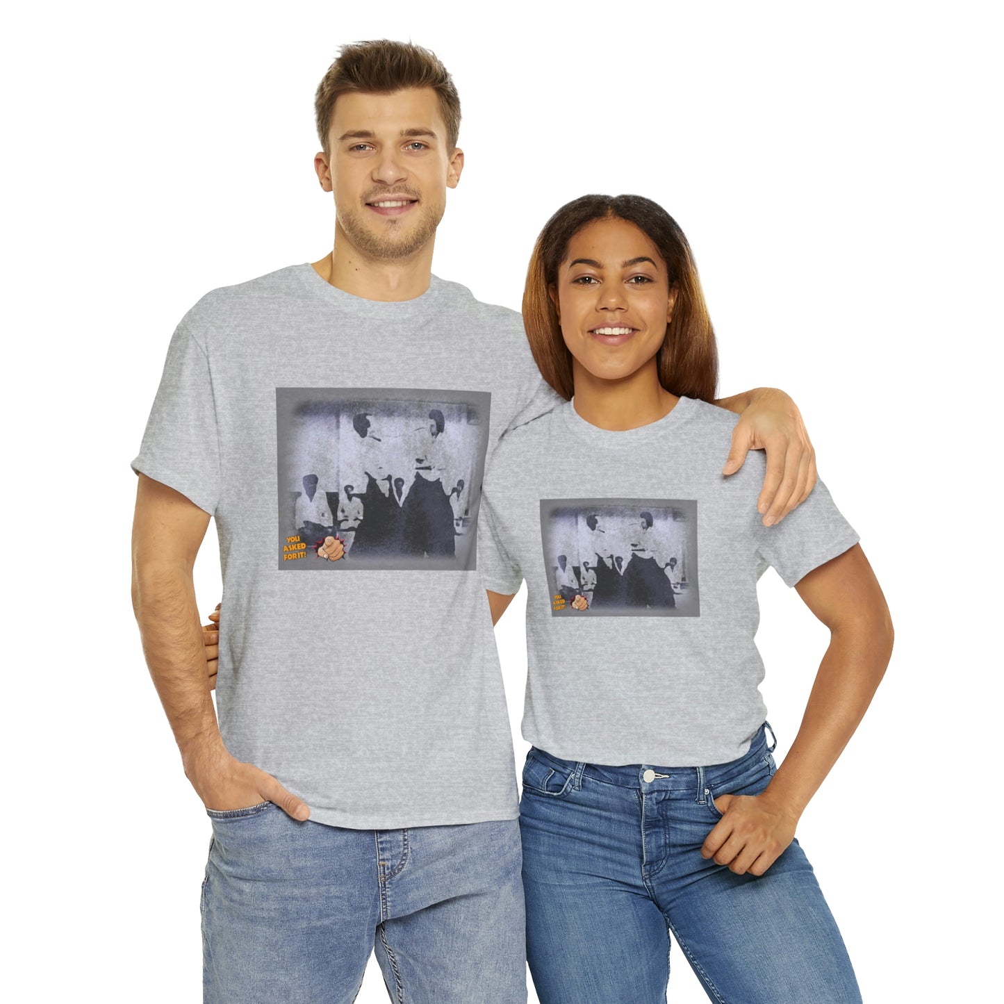 Aikido Stencil Style - Unisex Heavy Cotton Tee