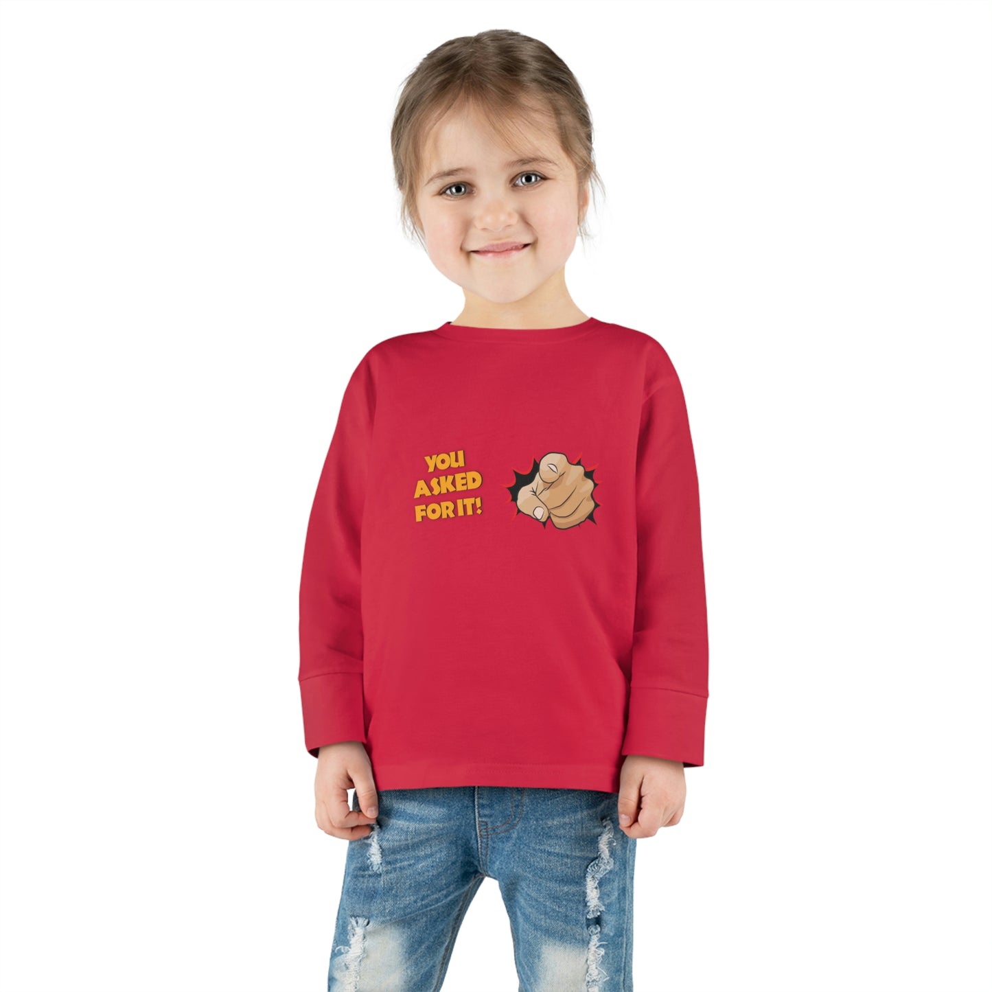 YAFI - Logo - Toddler Long Sleeve Tee Front & Back