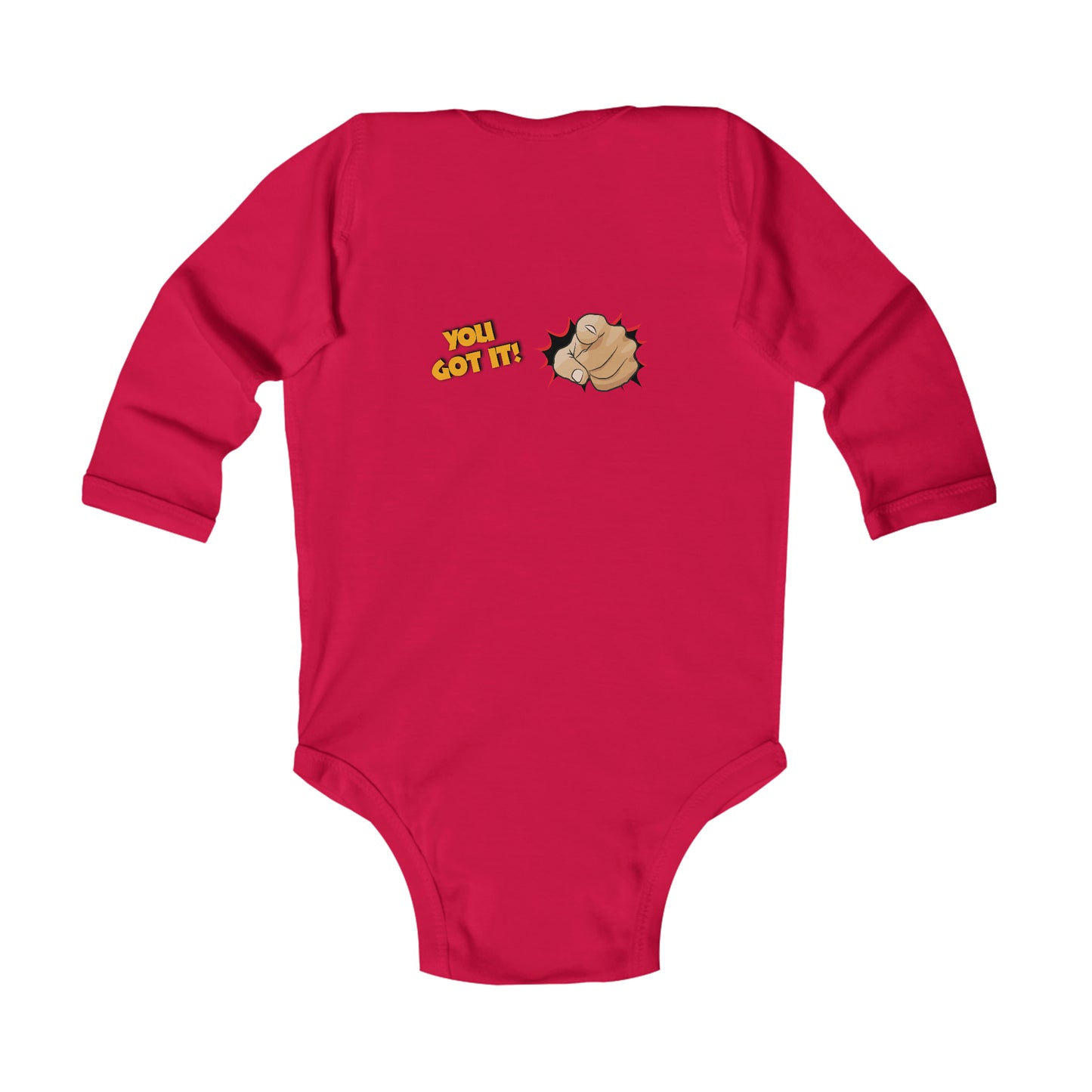 YAFI Logo - Infant Long Sleeve Bodysuit Front & Back