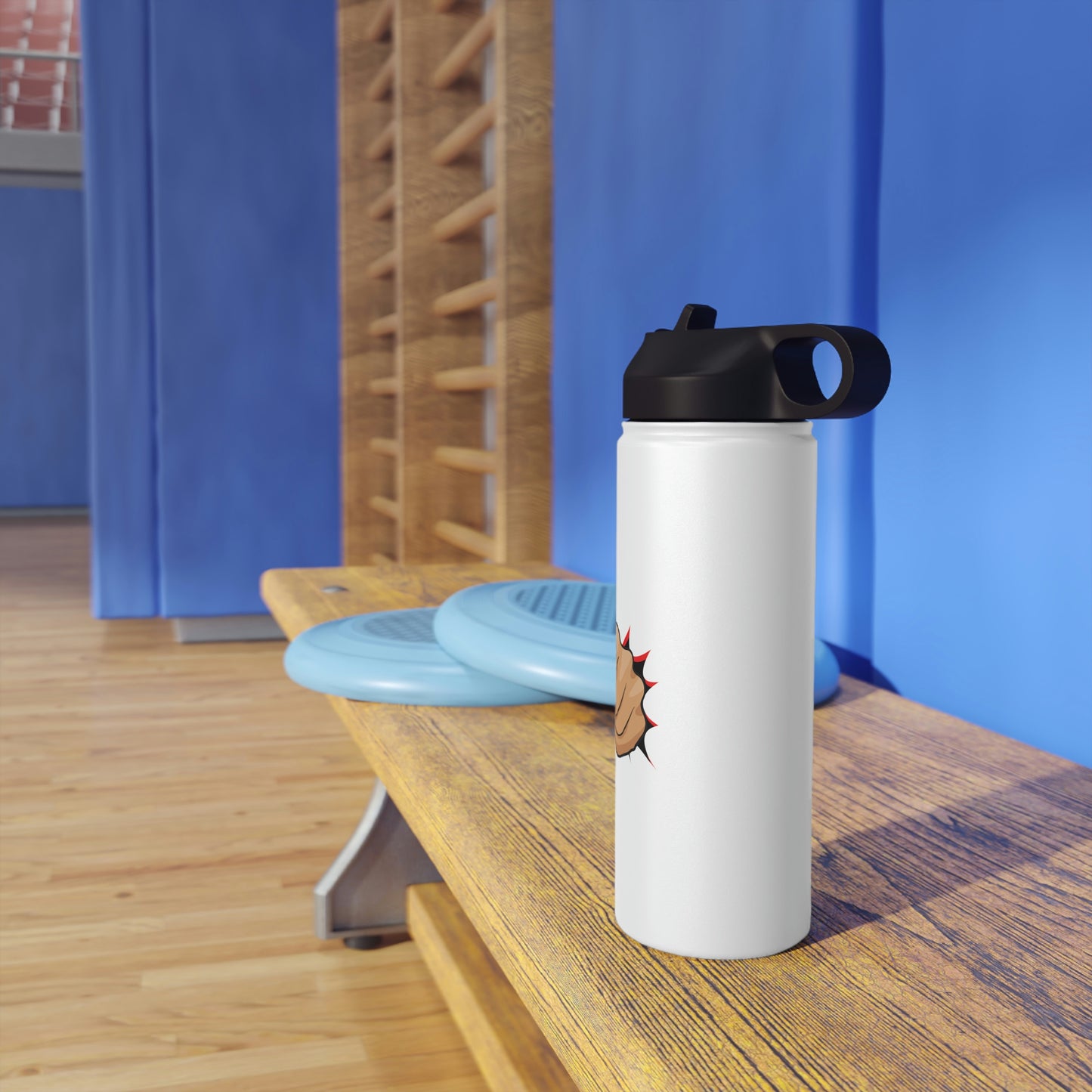 YAFI Logo - Stainless Steel Water Bottle, Standard Lid