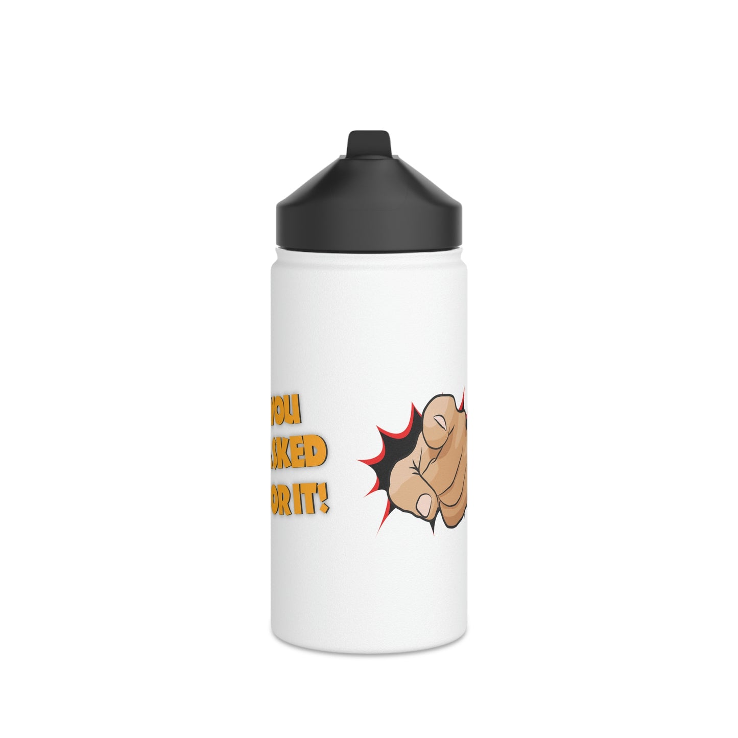 YAFI Logo - Stainless Steel Water Bottle, Standard Lid