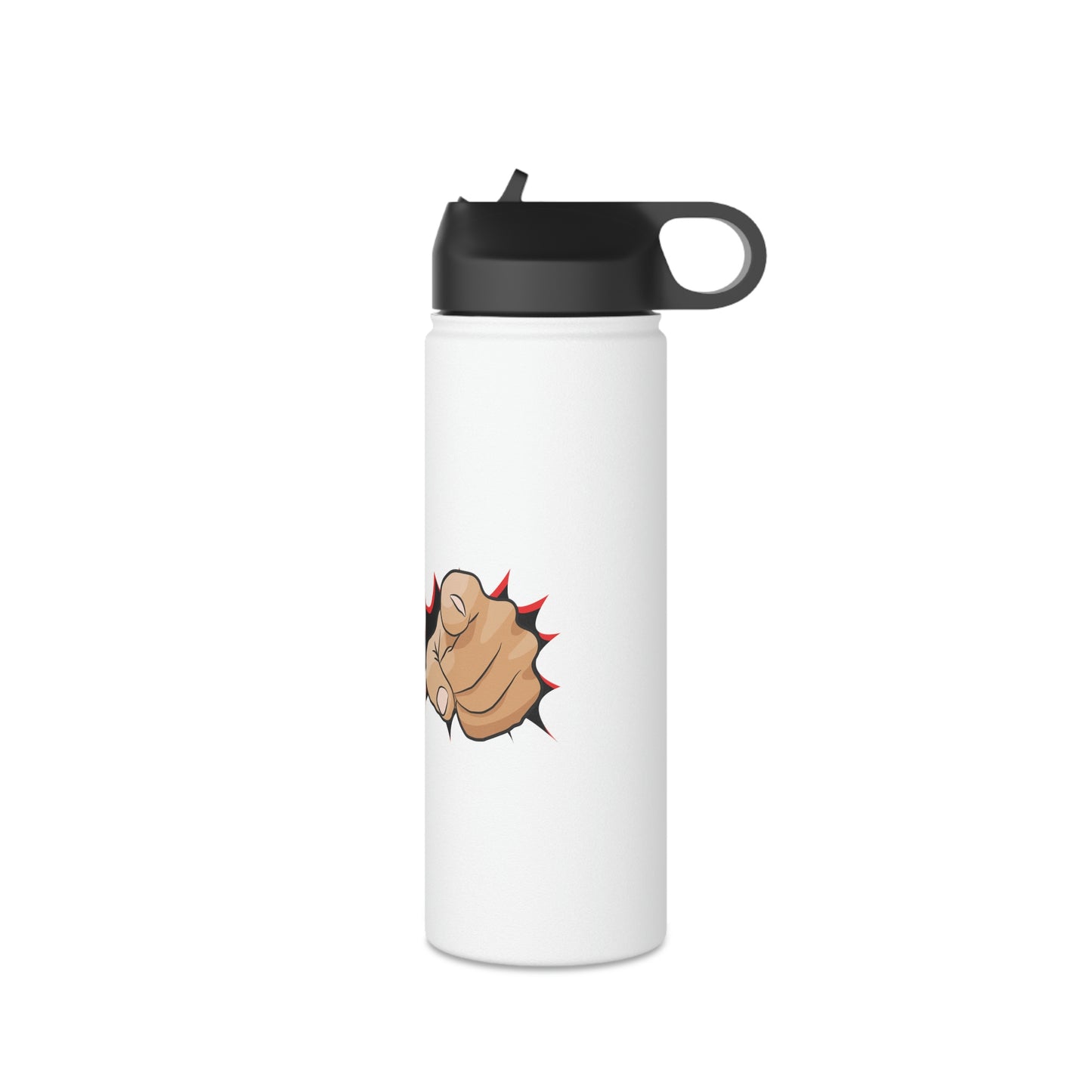 YAFI Logo - Stainless Steel Water Bottle, Standard Lid