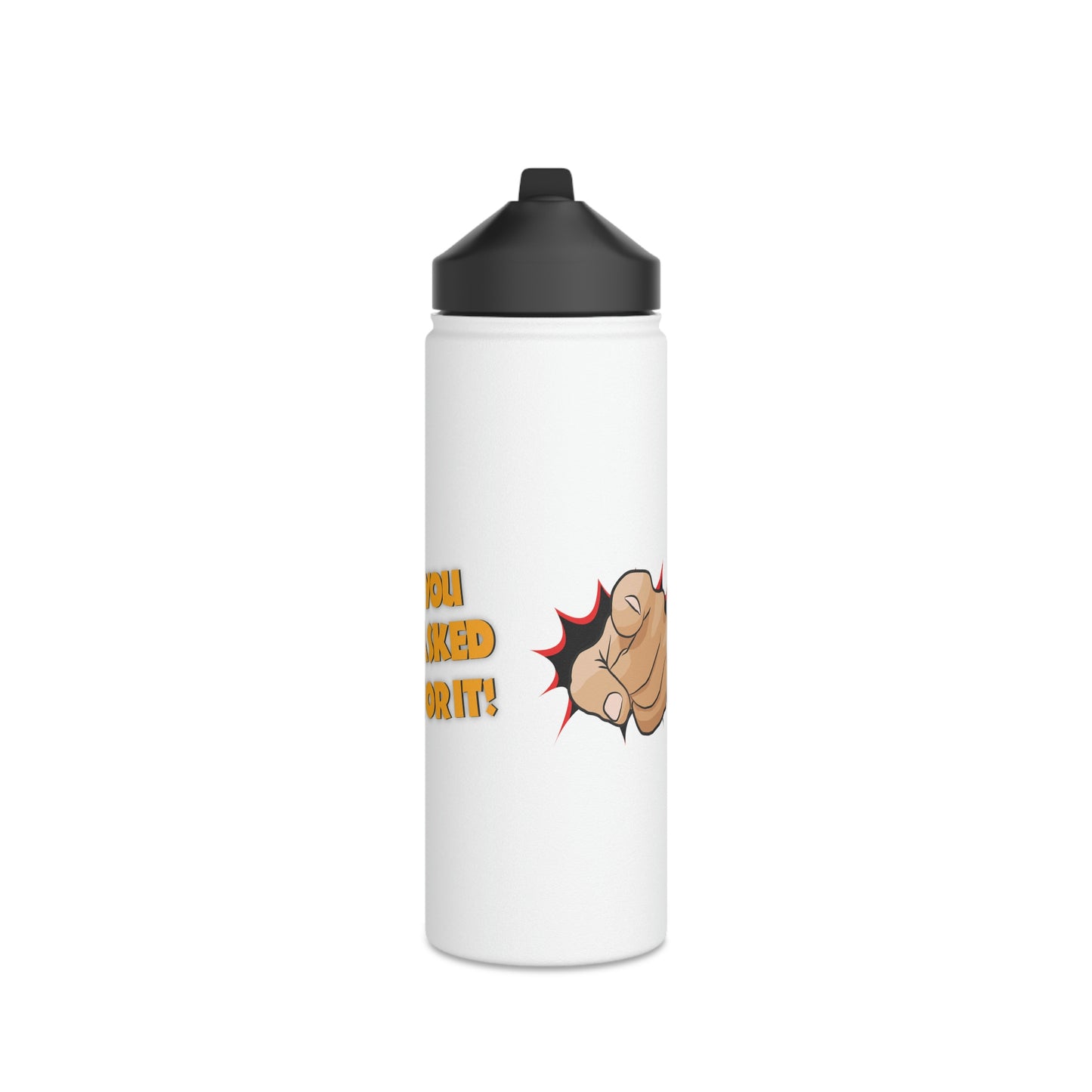 YAFI Logo - Stainless Steel Water Bottle, Standard Lid